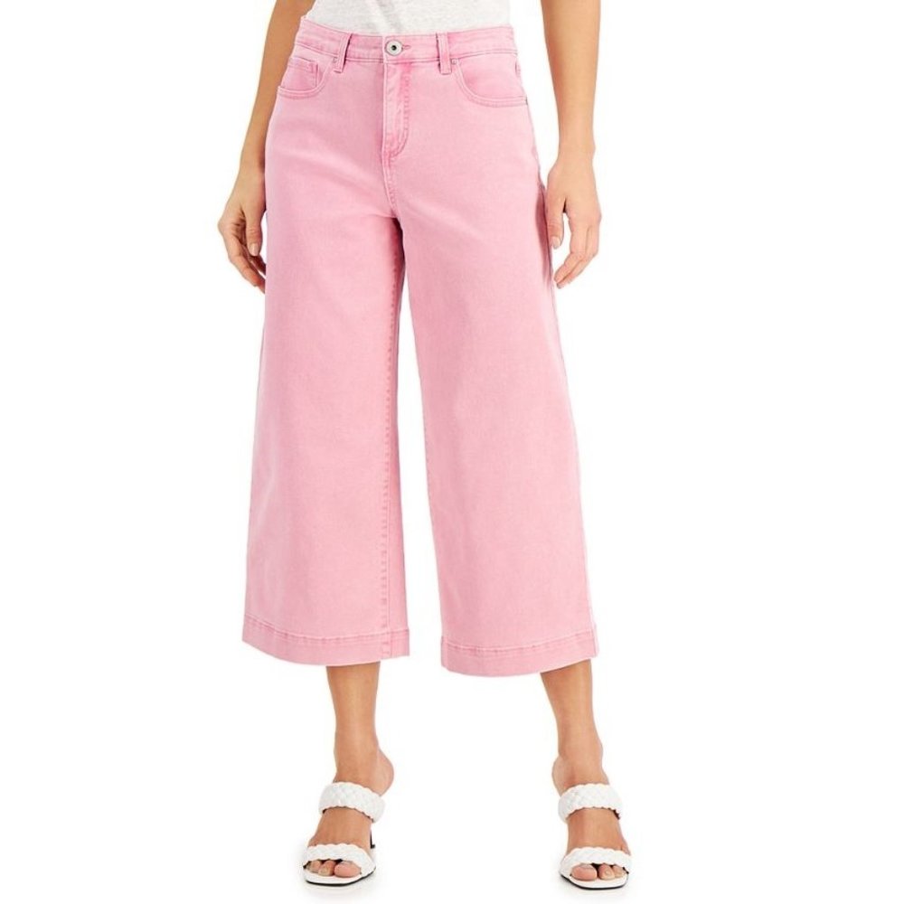 INC International Concepts Pink Wide Leg Jeans